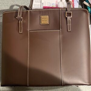 Dooney & Bourke Chocolate Leather Briefcase
